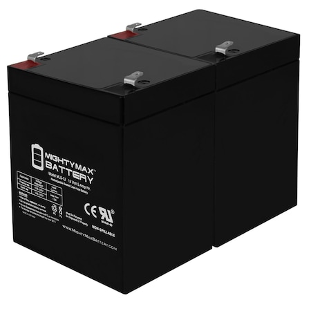 12V 5AH SLA Replacement Battery for BB BP5-12 - 2 Pack